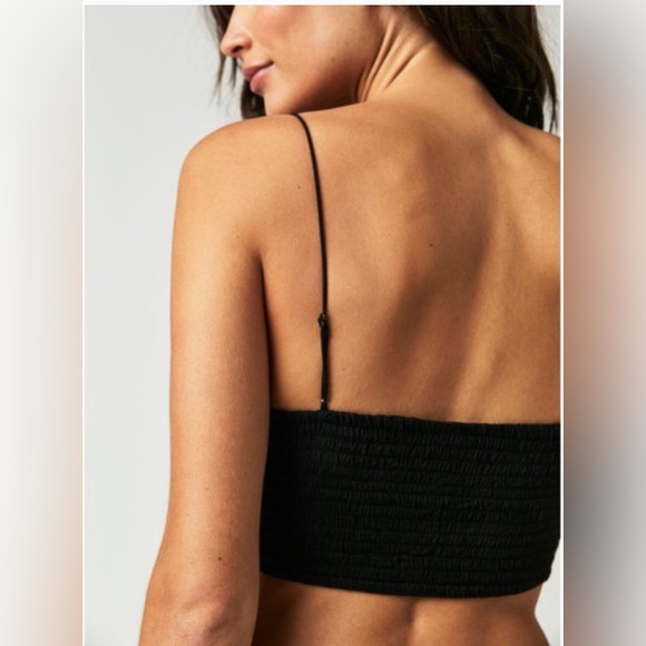 NWT Free People FP One Athena Scallop Lace Bralette in Black - Picture 4 of 12
